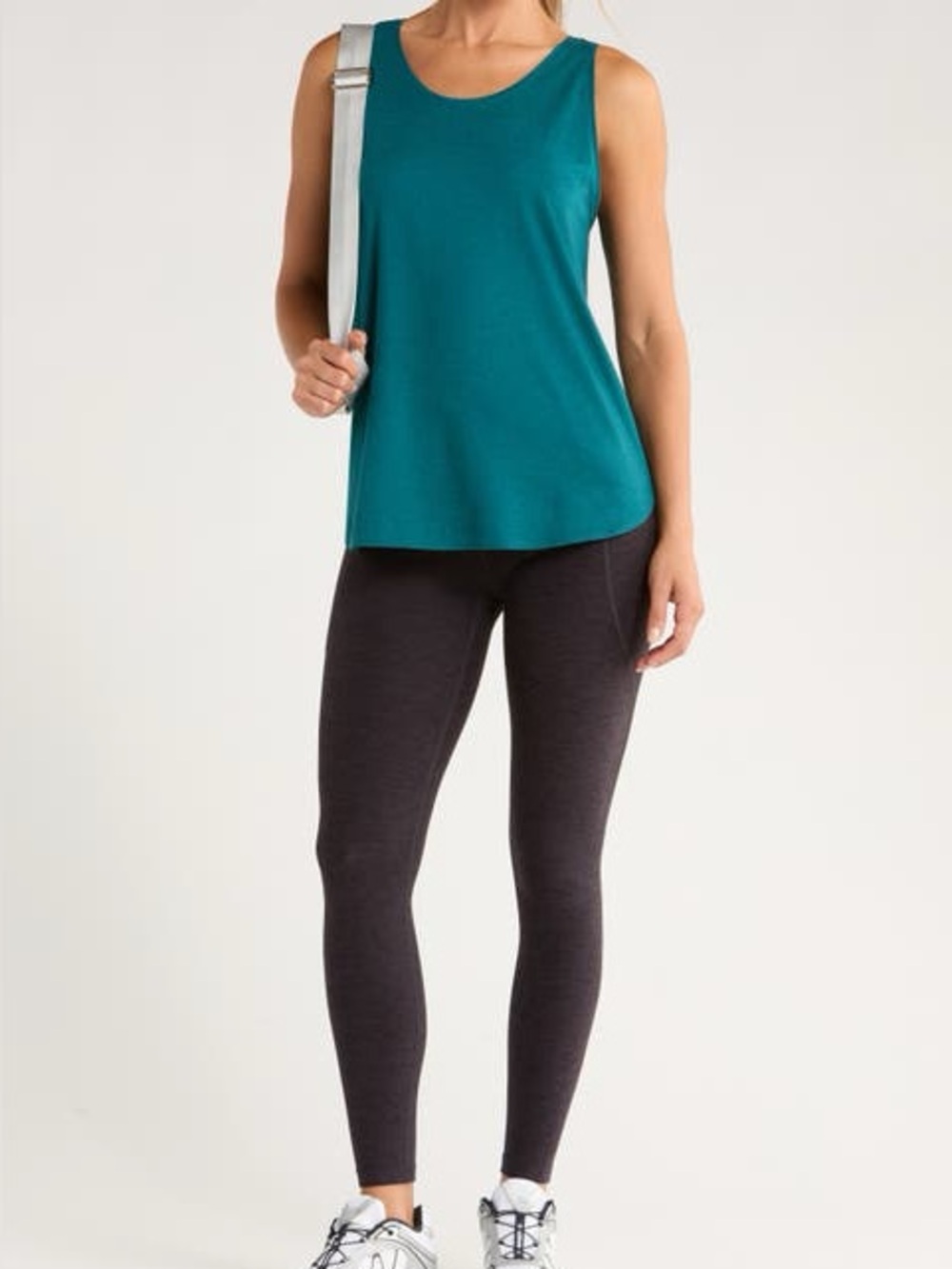 Woolly MerinoAire Wool Crew Turquoise Tank Top Wicking Breathable AntiOdor M